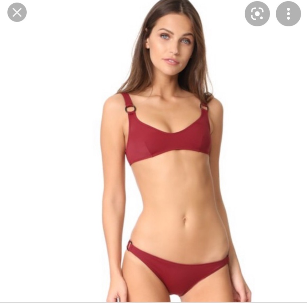 Staud X Solid Striped Romy Bikini - image 1